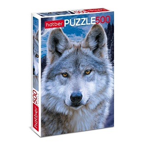 Пазл 500 элементов размер 34 х 46 см – Волк (Hatber, 500ПЗ2-08264)